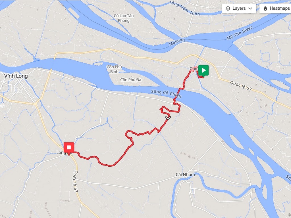 Flexible cycling routes for different levels of cyclist