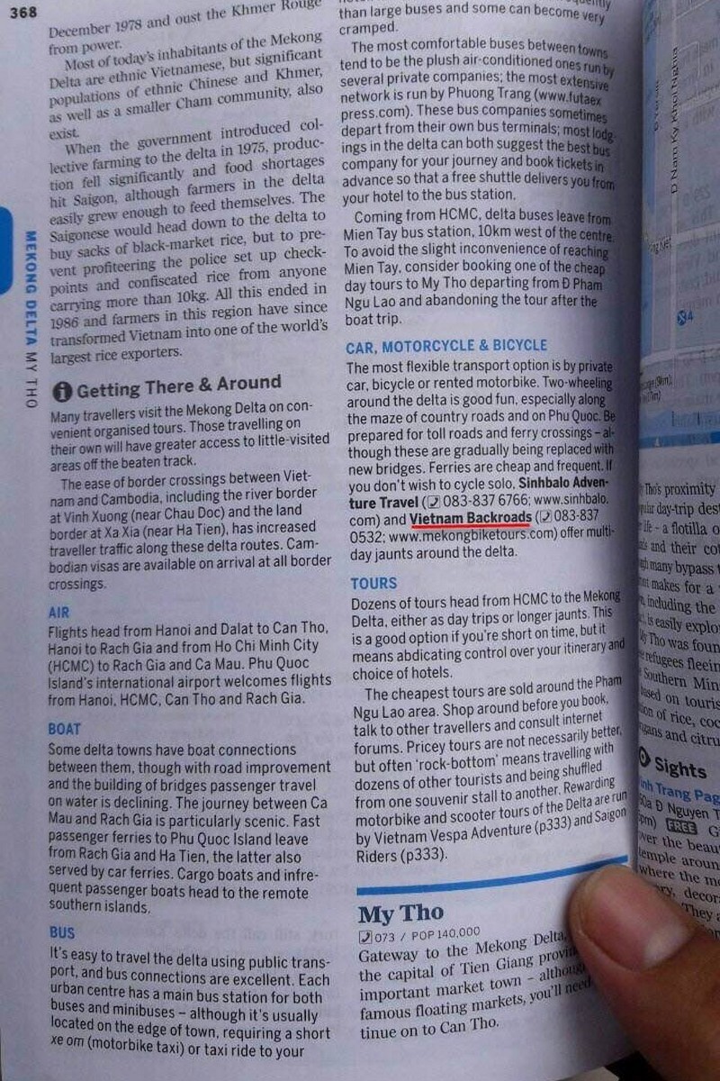Vietnam Cycling Tours listed on Lonely Planet & Guidebooks since 2012