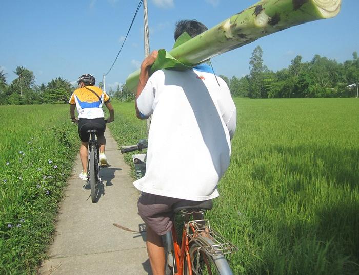 Join a pedal tour in Saigon, and ends in Chau Doc in 3 days; bike through Can Tho, Cao Lanh, and Chau Doc