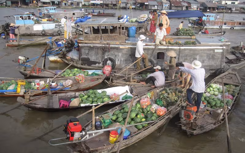 Mekong's floating market